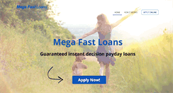 Desktop Screenshot of megafastcashloan.com